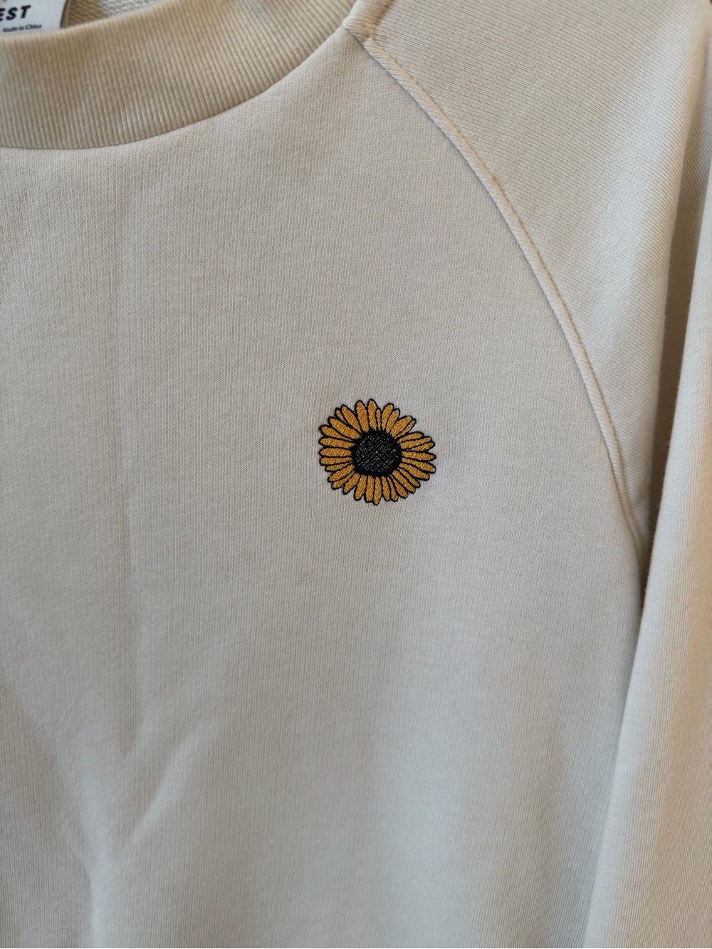 Sunday Best Cropped Sunflower Sweater - Size S - Picture 3 of 4